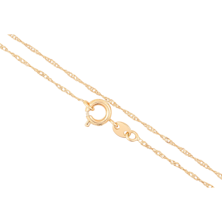 Цепочка Xuping Позолота 18K Плетение Сингапур длинна 45см х 1мм фото №19