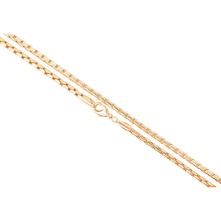 Ланцюжок Xuping Позолота 18K Плетіння Венеціанське» довжина 50см х 3мм фото №2