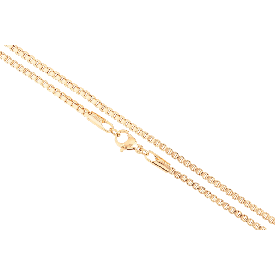 Ланцюжок Xuping Позолота 18K Плетіння Венеціанське» довжина 45см х 2мм фото №1