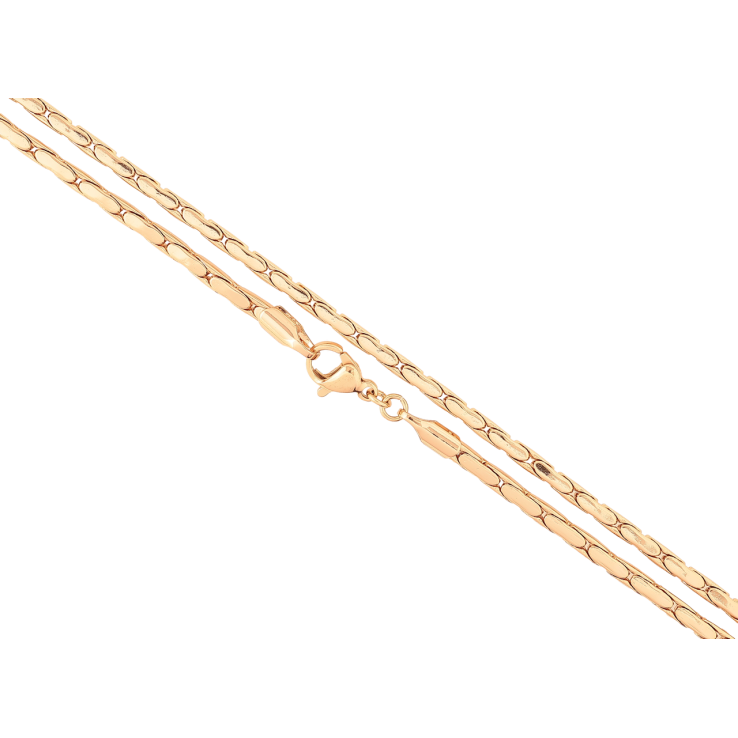 Цепочка Xuping Позолота 18K Плетение шнур Фантазийный длинна 49см х 2мм фото №14