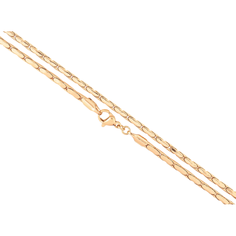 Цепочка Xuping Позолота 18K Плетение шнур Фантазийный длинна 49см х 2мм фото №1