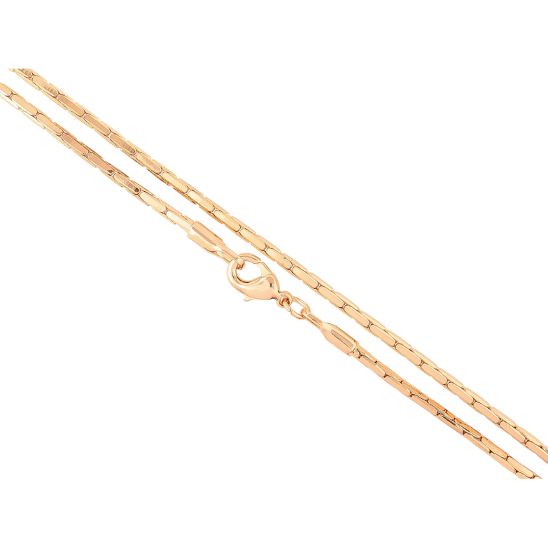 Цепочка Xuping Позолота 18K Плетение Склоченное длинна 50см х 2мм фото №1