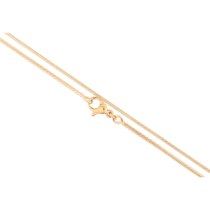 Цепочка Xuping Позолота 18K Плетение Ювелирный шнур 4-х гранный длинна 45см х 1.5мм фото №1