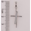Кулон Xuping Родій «Хрест з цирконієм» для ланцюжка до 6мм фото №2