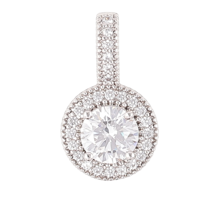 Кулон Xuping Родій «Фіаніт в обрамленні цирконію» для ланцюжка до 4мм фото №15