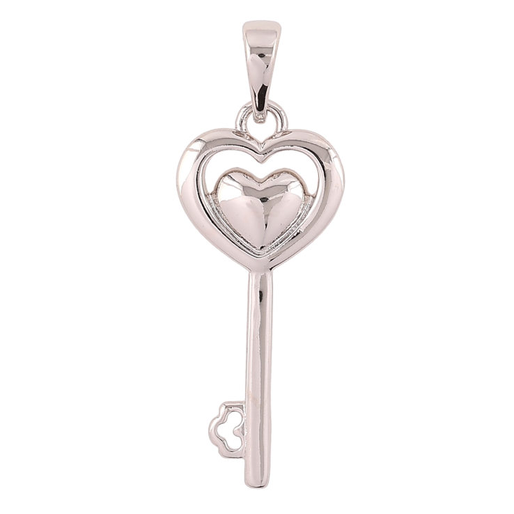 Кулон Xuping Родій «Ключик-сердечко» для ланцюжка до 6мм фото №24