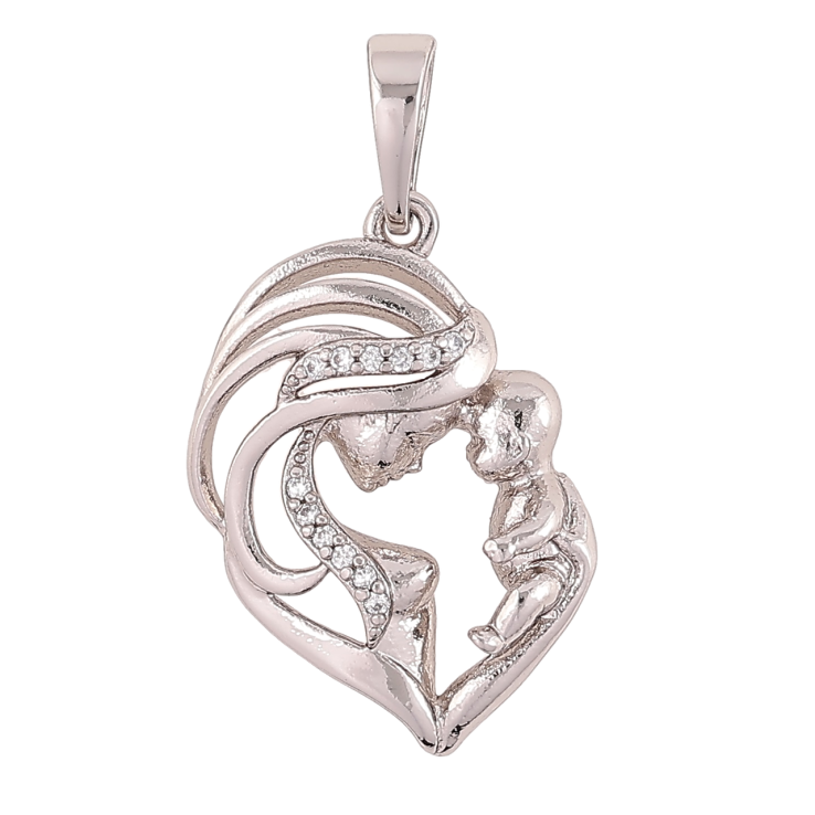 Кулон Xuping Родій «Любов Матері» для ланцюжка до 6мм фото №14 Кулон Xuping Родій «Любов Матері» для ланцюжка до 6мм фото №14