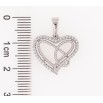 Кулон Xuping Родій «Сердечко з цирконієм» для ланцюжка до 6мм фото №2