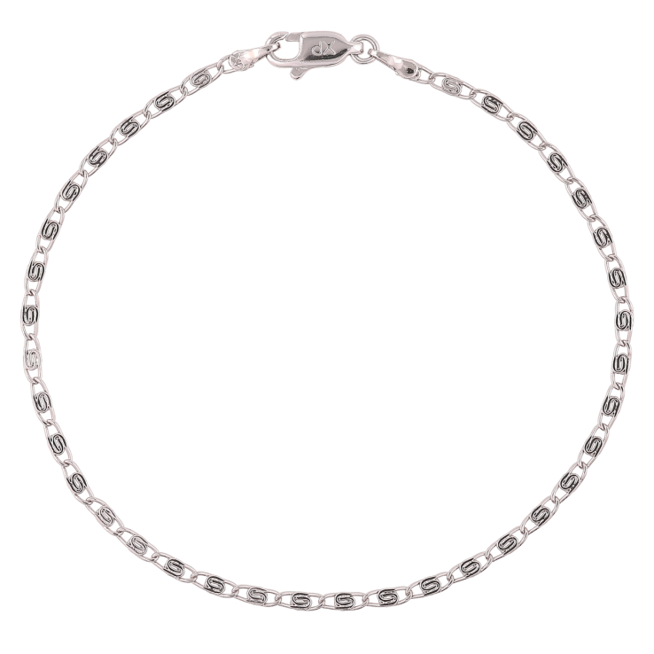 Браслет Xuping Родий Цепочка плетение Скрепка размер 19см х 2мм фото №15