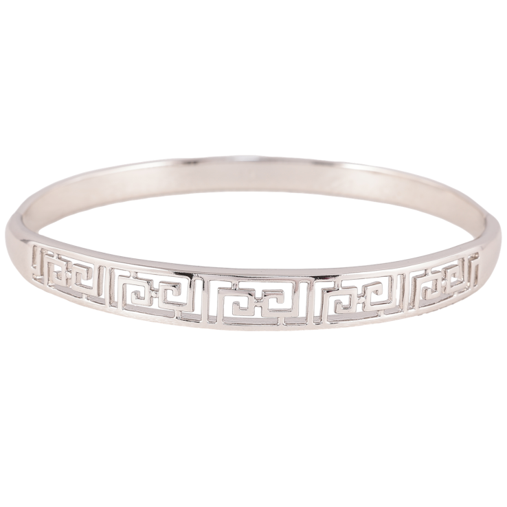 Браслет Xuping Родий Резной узор ø 6см фото №20