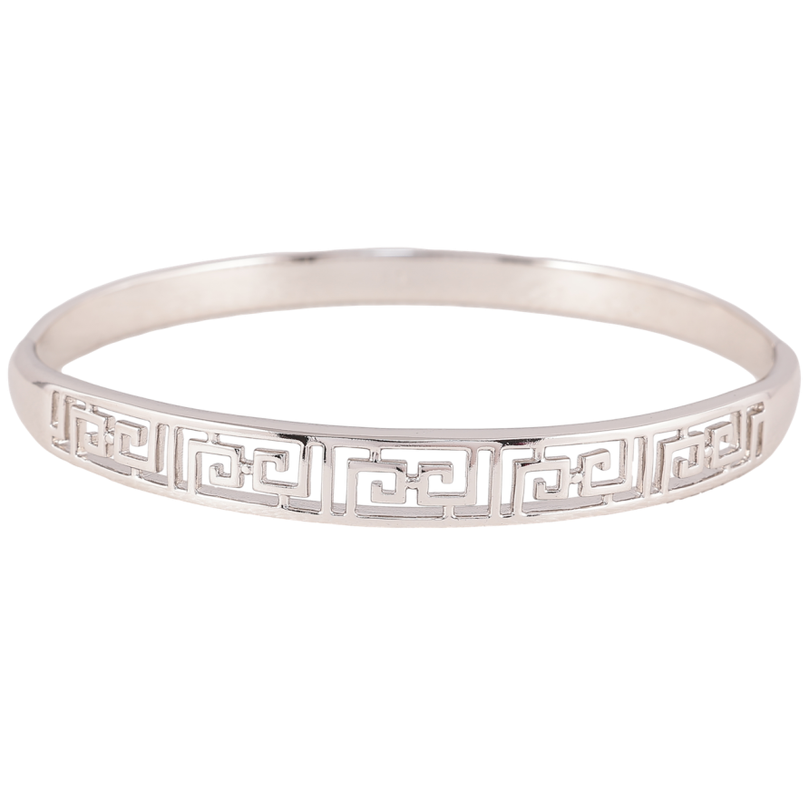 Браслет Xuping Родий Резной узор ø 6см фото №1