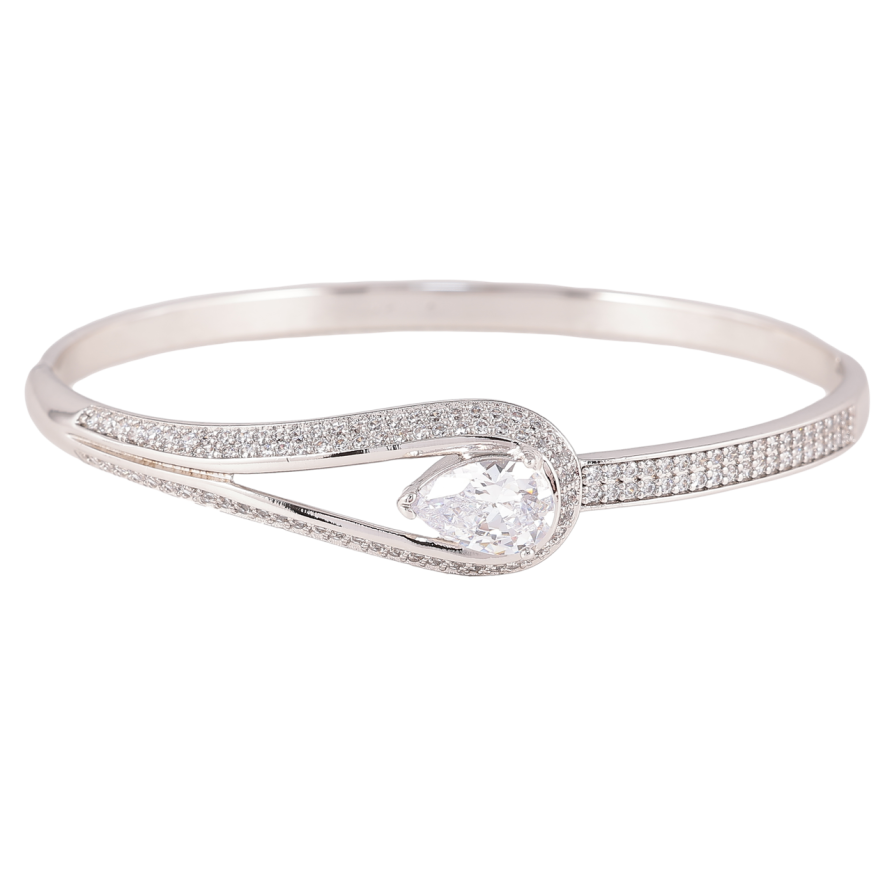 Браслет Xuping Родий Грация с цирконием ø 6см фото №1