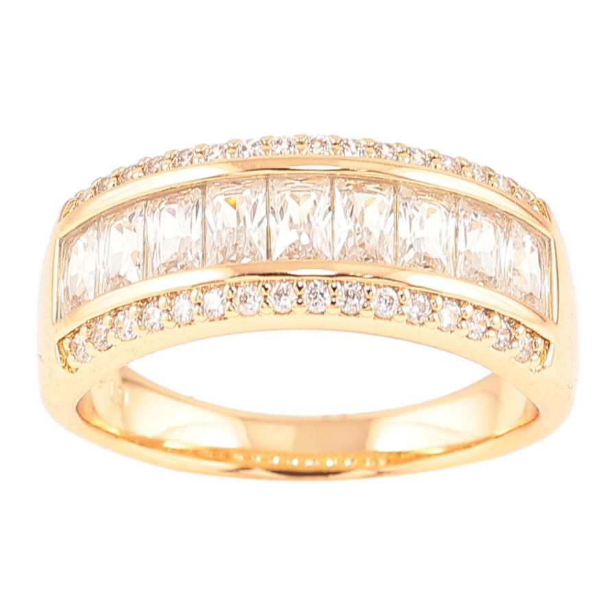 Кольцо Xuping Позолота 18K Инкрустация цирконием фото №1