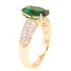 Кольцо Xuping Позолота 18K Инкрустация цирконием с зеленым фианитом фото №2