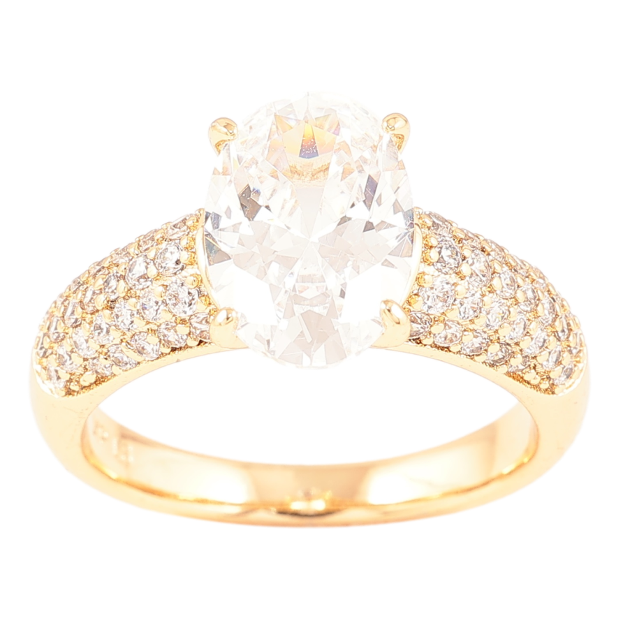 Кольцо Xuping Позолота 18K Инкрустация цирконием с фианитом фото №1