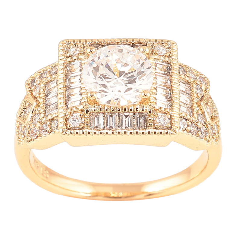 Каблучка Xuping Позолота 18K «Інкрустація цирконієм» фото №8