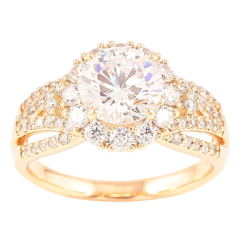 Каблучка Xuping Позолота 18K «Інкрустація цирконієм» фото №1