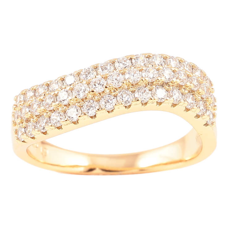 Кольцо Xuping Позолота 18K Инкрустация цирконием фото №11