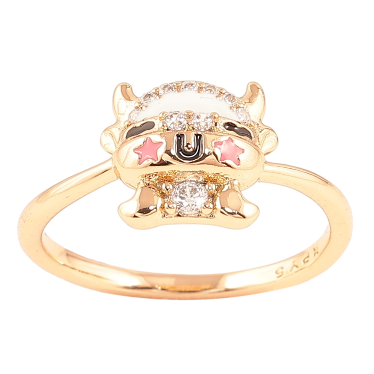 Каблучка Xuping Позолота 18K «Корівка» фото №13