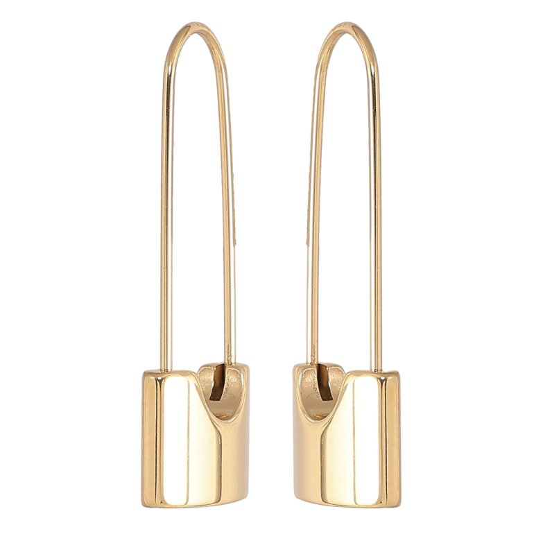 Сережки Xuping TTM Stainless Steel колір 14К французький замок «Шпильки» фото №2