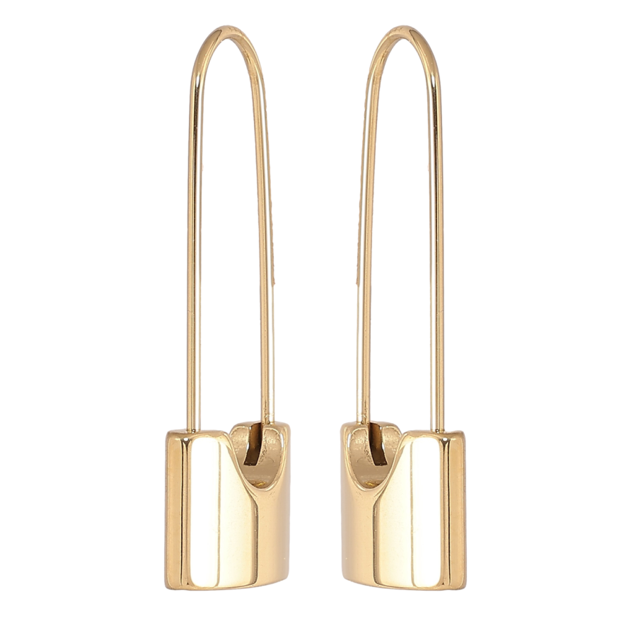 Сережки Xuping TTM Stainless Steel колір 14К французький замок «Шпильки» фото №1