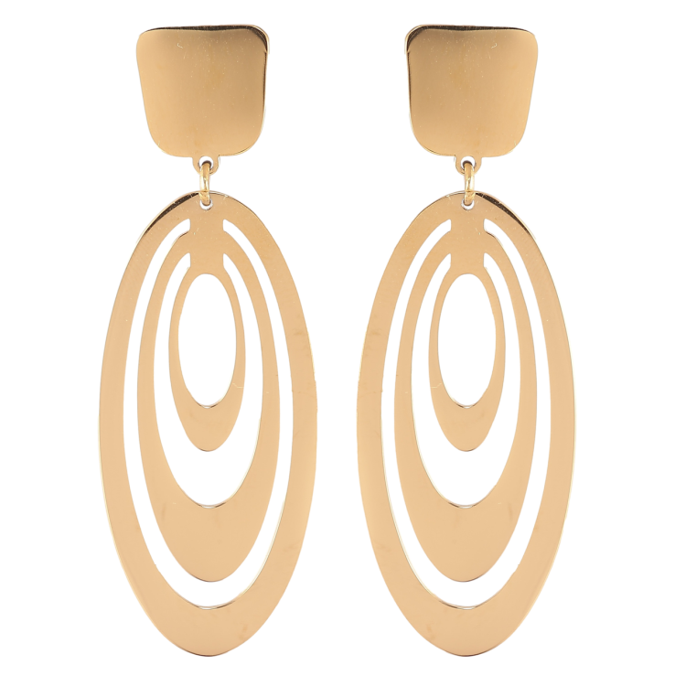 Серьги Xuping TTM Stainless Steel цвет 14К пусеты Декоративные подвески фото №3