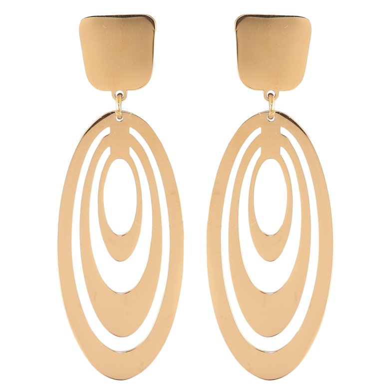 Серьги Xuping TTM Stainless Steel цвет 14К пусеты Декоративные подвески фото №4