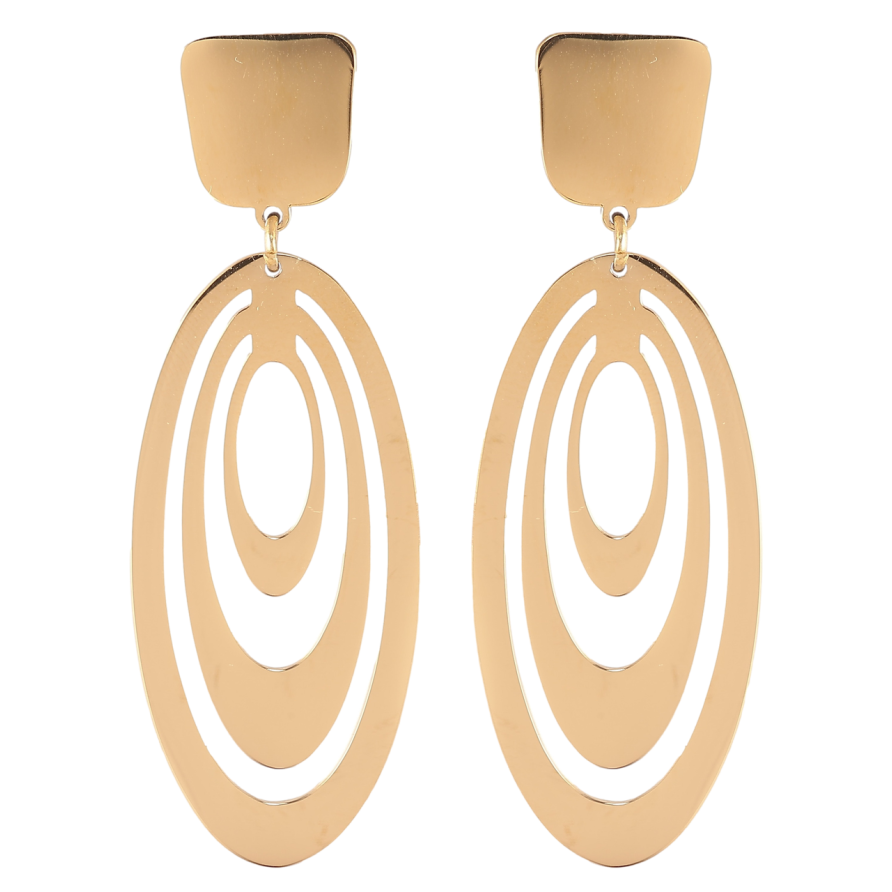 Серьги Xuping TTM Stainless Steel цвет 14К пусеты Декоративные подвески фото №1