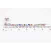 Серьги Xuping TTM Stainless Steel цвет Родий пусеты Подвески из цепочек с разноцветным бисером фото №2