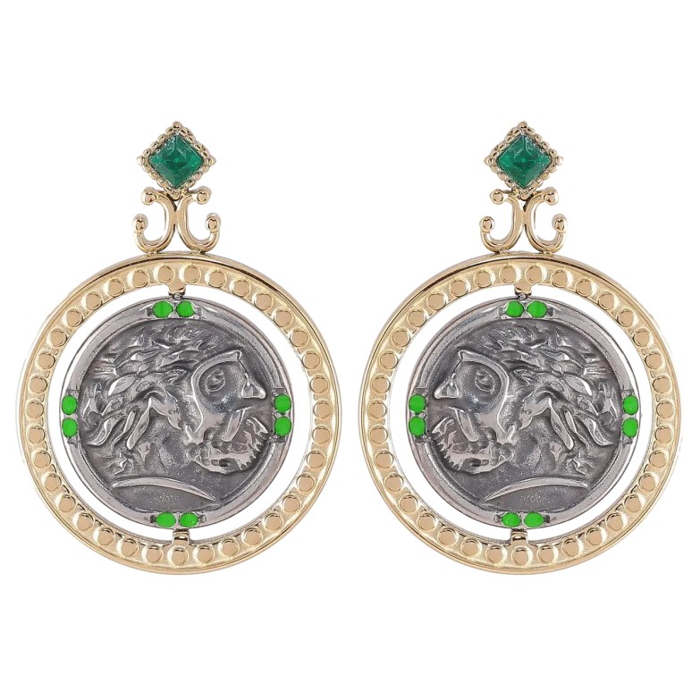 Сережки Xuping TTM Stainless Steel колір Позолота 14K + Родій пусети «Декоративні підвіски» фото №1