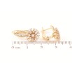 Серьги Xuping Позолота 18K английский замок Цветочки с инкрустацией цирконием фото №2