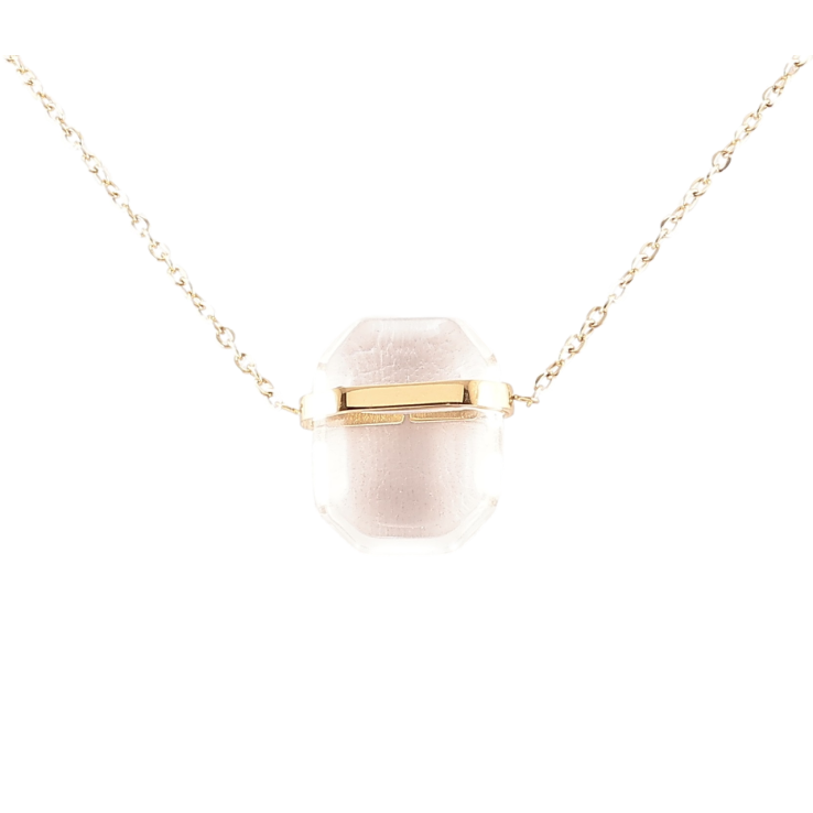 Підвіска на ланцюжку Xuping ТТМ Stainless Steel колір 14К «Кристал прозорий» дл.46-51см х 1мм фото №25