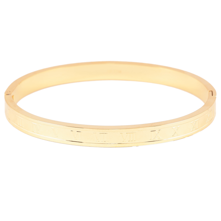 Браслет Xuping ТТМ Stainless Steel колір 14K Римські цифри» ø 6см фото №19