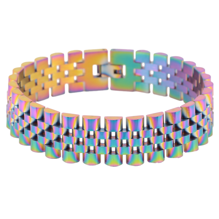 Браслет Xuping ТТМ Stainless Steel колір Хамелеон «Браслетне плетіння» розмір 21.5см х 16мм фото №17