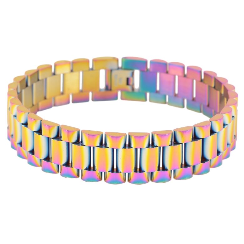 Браслет Xuping ТТМ Stainless Steel колір Хамелеон «Браслетне плетіння» розмір 22.5см х 16мм фото №4