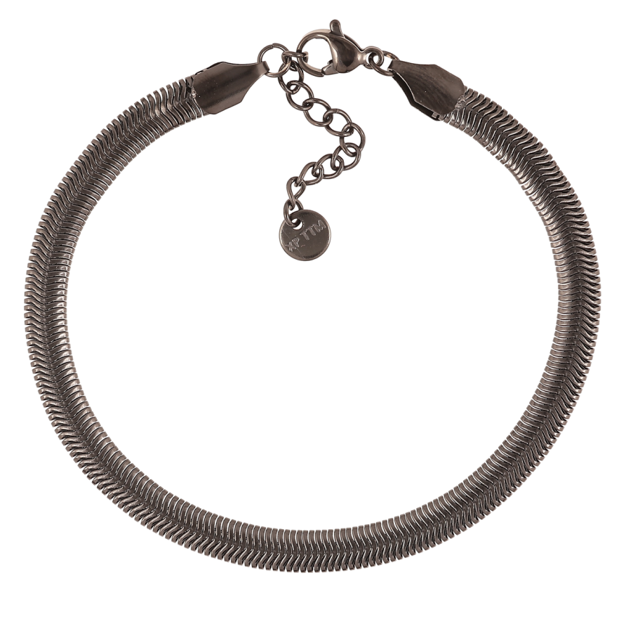 Браслет Xuping колір Black «Ланцюжок плетіння Снейк» розмір з доп.ланцюжком 18.5-21см х 5мм фото №1