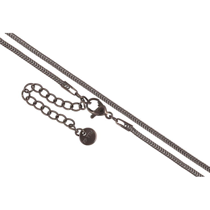 Ланцюжок Xuping колір Black «Плетіння шнур 4-х гранний» довжина 41-46см х 1.5мм фото №13