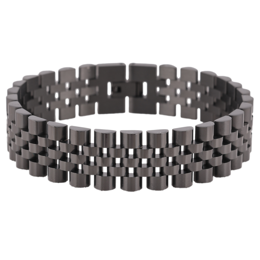 Браслет Xuping колір Black «Браслетне плетіння» розмір 22см х 16мм фото №1