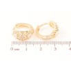 Серьги Xuping M&L Цвет 18K колечки Декоративный узор с цирконием фото №2