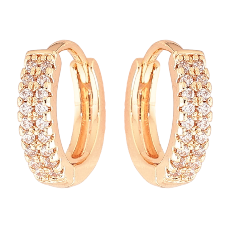 Серьги Xuping M&L Цвет 18K колечки Инкрустация цирконием фото №23