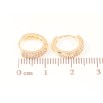 Серьги Xuping M&L Цвет 18K колечки Инкрустация цирконием фото №2