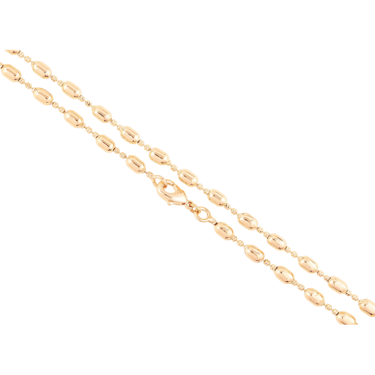 Цепочка Xuping M&L Цвет 18К Плетение Перлина фантазийная длина 45см х 1-3мм фото №17