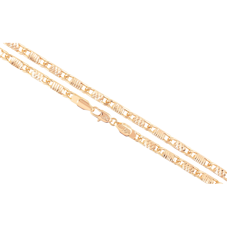 Цепочка Xuping M&L Цвет 18К Плетение Морская цепь с узором длина 44см х 4мм фото №1