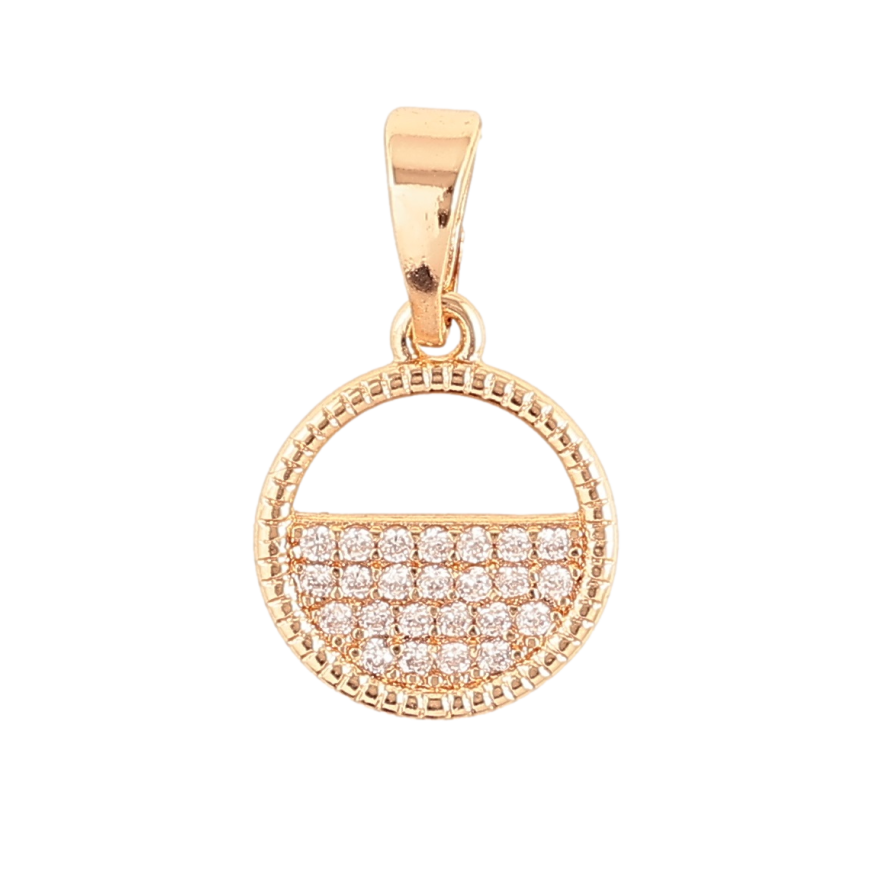 Кулон Xuping M&L Цвет 18K Колечко с цирконием для цепочки до 5мм фото №1