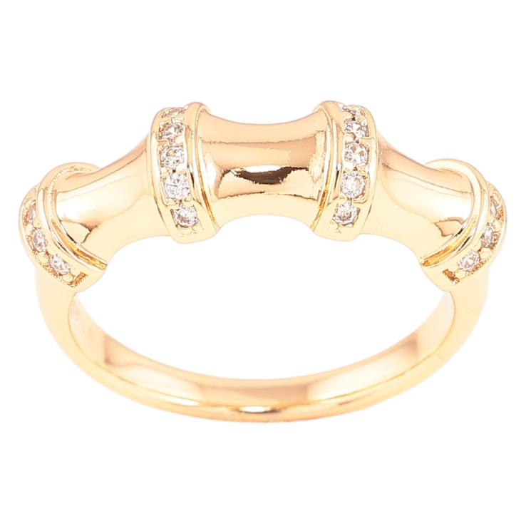 Кольцо Xuping Позолота 18K Декоративный узор с цирконием фото №24