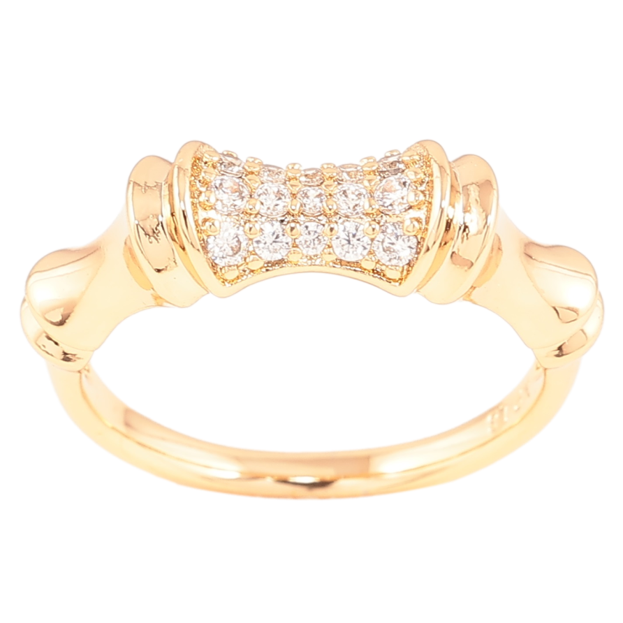 Кольцо Xuping Позолота 18K Декоративный узор с цирконием фото №1
