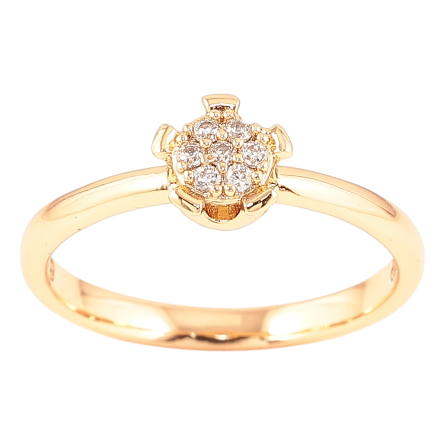 Кольцо Xuping Позолота 18K Узор с цирконием фото №1