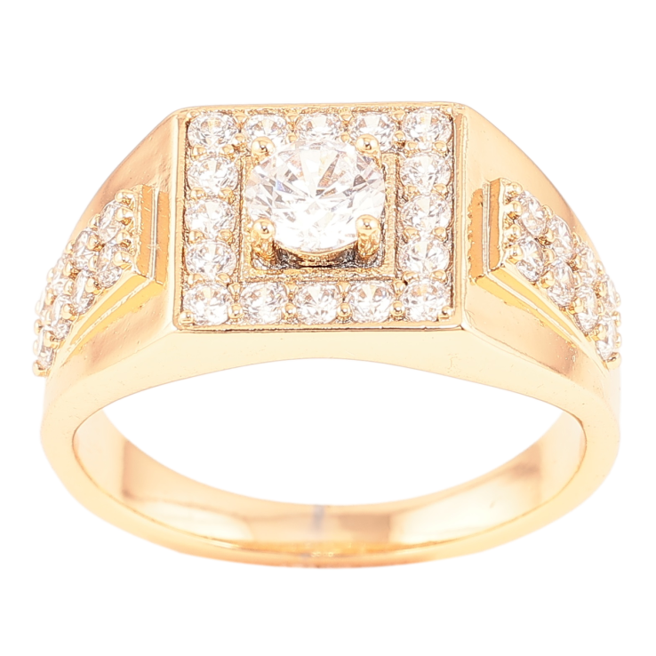 Перстень Xuping Позолота 18K Інкрустація цирконієм з фіанітом» фото №2 Перстень Xuping Позолота 18K Інкрустація цирконієм з фіанітом» фото №2