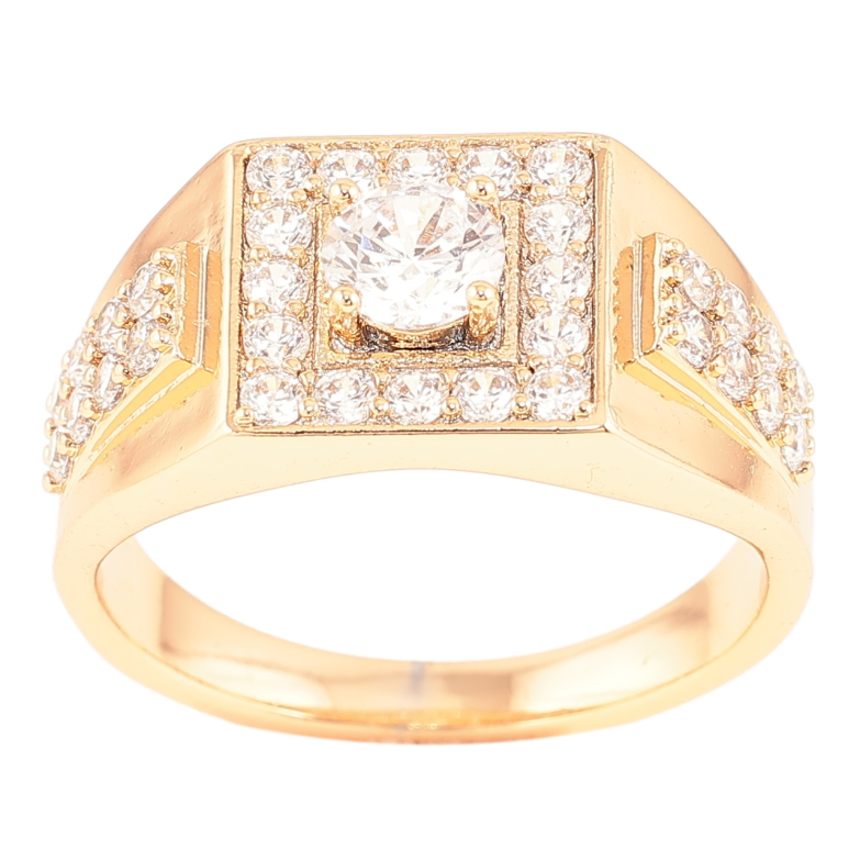 Перстень Xuping Позолота 18K Инкрустация цирконием с фианитом фото №11