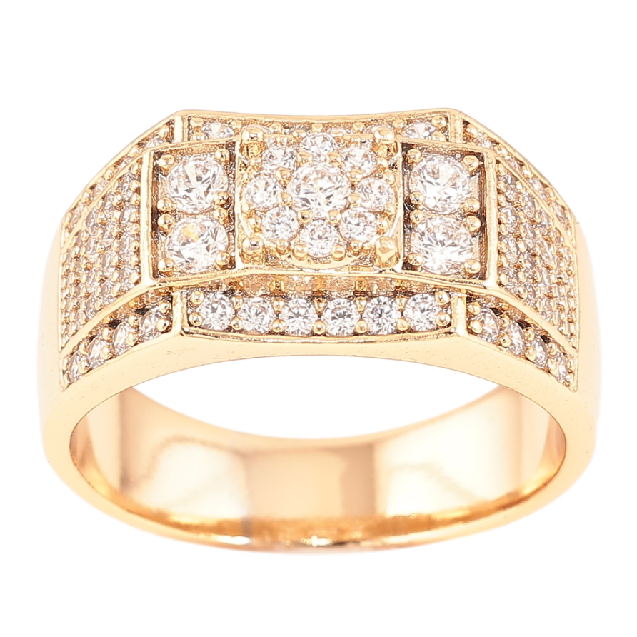 Перстень Xuping Позолота 18K Инкрустация цирконием фото №1 Перстень Xuping Позолота 18K Инкрустация цирконием фото №1